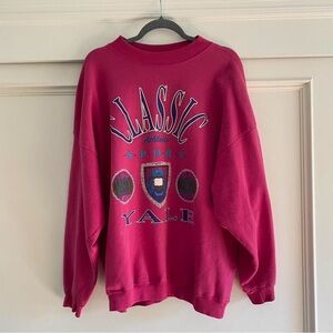 Vintage Yale Pink Sweatshirt